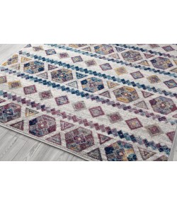 Amer Alexandria ALX-80 Tijera Multicolor Area Rug 6 ft. 7 in. X 6 ft. 7 in.R Round