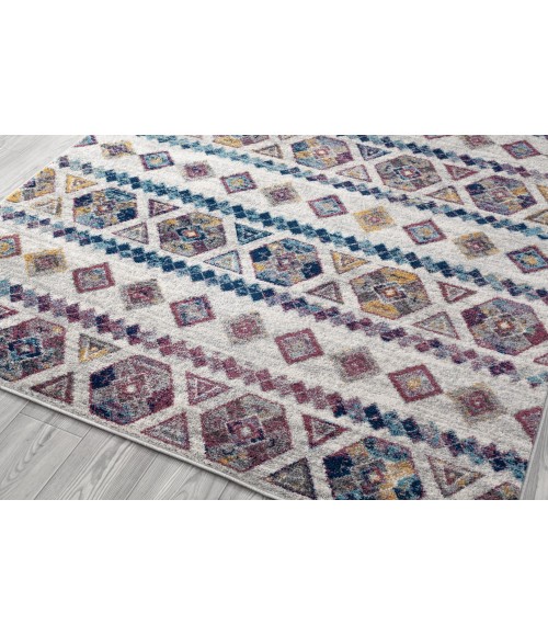 Amer Alexandria Tijera Multi-colored Geometric Area Rug 2'x3'
