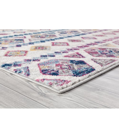 Amer Alexandria Tijera Multi-colored Geometric Runner Rug 2'6"x10'3"