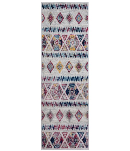Amer Alexandria Tijera Multi-colored Geometric Runner Rug 2'x6'