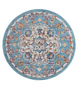 Amer Alexandria ALX-81 Prescott Blue Area Rug 6 ft. 7 in. X 6 ft. 7 in.R Round