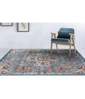 Amer Alexandria Prescott Blue Medallion Area Rug 4'x6'