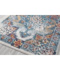 Amer Alexandria Nieve Orange Bordered Area Rug 8'9"x11'9"