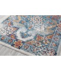 Amer Alexandria Nieve Orange Bordered Runner Rug 2'6"x10'3"