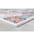 Amer Alexandria Nieve Orange Bordered Area Rug 8'9"x11'9"