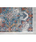 Amer Alexandria Nieve Orange Bordered Area Rug 4'x6'