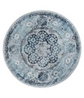 Amer Alexandria Loftus Gray Bordered Round Rug 6'7"x6'7"