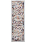 Amer Alexandria Cochise Orange Bordered Runner Rug 2'x6'