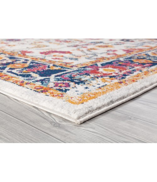 Amer Alexandria Cochise Orange Bordered Area Rug 2'x3'