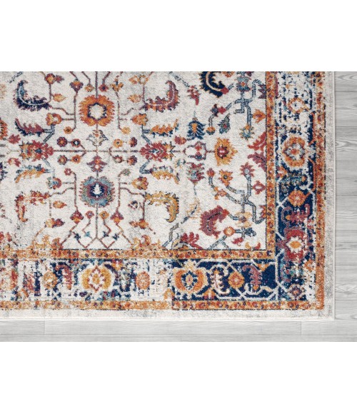 Amer Alexandria Cochise Orange Bordered Area Rug 2'x3'
