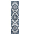 Amer Alexandria Wiltshire Navy Medallion Runner Rug 2'6"x10'3"