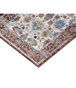 Amer Alexandria Xyryl Brown Floral Round Rug 6'7" x 6'7"R