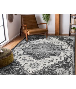Amer Alexandria Yana Ivory Medallion Rug 7'9" x 9'9"