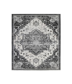 Amer Alexandria Yana Ivory Medallion Rug 7'9" x 9'9"