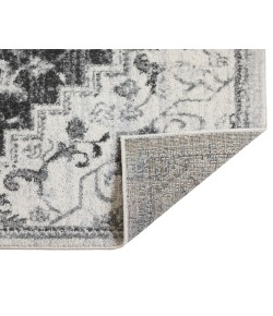 Amer Alexandria Yana Dark Gray Medallion Runner Rug 2'6" x 10'3"