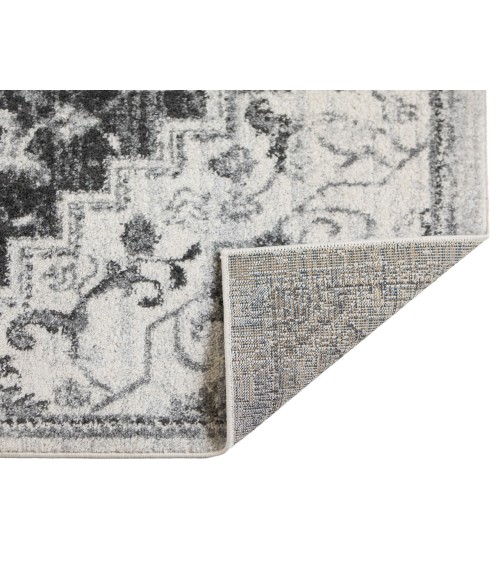 Alexandria Yana Dark Gray Medallion Area Rug