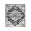 Amer Alexandria Yana Dark Gray Medallion Rug 2' x 3'