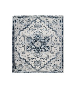 Amer Alexandria Yana Deep Blue Medallion Area Rug 4' x 6'