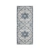 Amer Jordan Bea Navy Blue Traditional Floral Runner Rug 2'7" x 10"