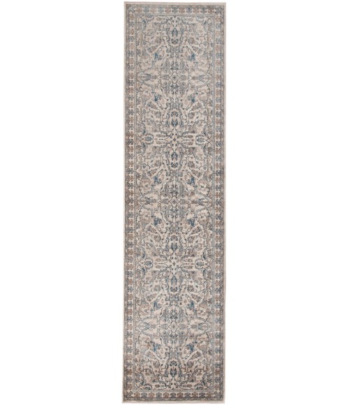 Amer Arcadia Marlow Ivory Oriental Polyester Runner Rug 2'7"x10'