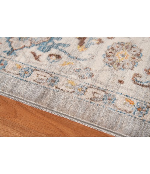 Amer Arcadia Nuulyn Gray Oriental Polyester Runner Rug 2'7"x10'