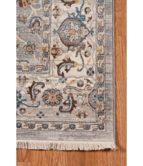 Amer Arcadia Nuulyn Gray Oriental Polyester Runner Rug 2'7"x10'
