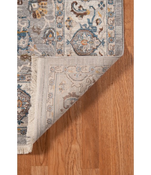Amer Arcadia Nuulyn Gray Oriental Polyester Runner Rug 2'7"x10'