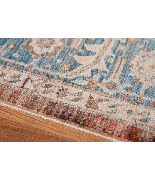 Amer Arcadia Northam Red Oriental Polyester Red Area Rug 5'x7'8"