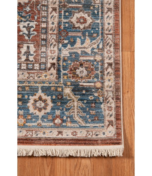Amer Arcadia Northam Red Oriental Polyester Red Area Rug 5'x7'8"