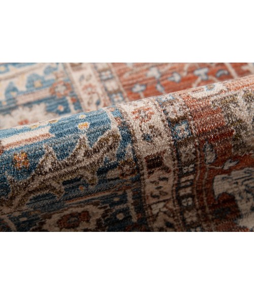 Amer Arcadia Northam Red Oriental Polyester Red Area Rug 5'x7'8"