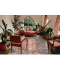 Amer Arcadia Northam Red Oriental Polyester Red Area Rug 7'1"x10'