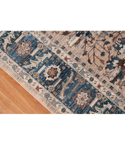 Amer Arcadia Northam Beige Oriental Polyester Area Rug 5'x7'8"