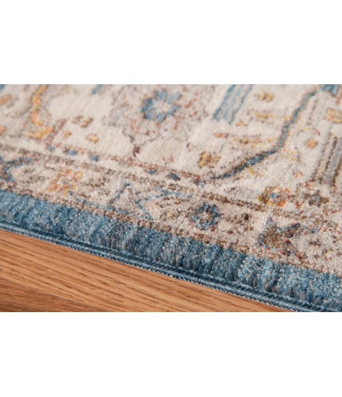 Amer Arcadia Northam Blue Oriental Polyester Area Rug 3'11"x5'