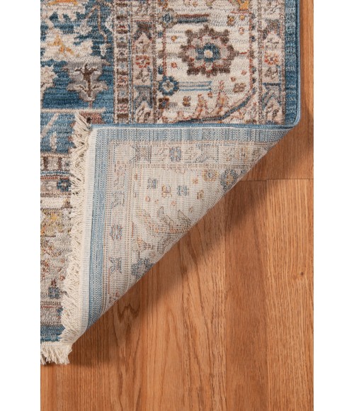 Amer Arcadia Northam Blue Oriental Polyester Area Rug 5'x7'8"