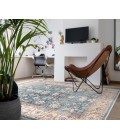 Amer Arcadia Northam Blue Oriental Polyester Area Rug 5'x7'8"