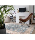 Amer Arcadia Northam Blue Oriental Polyester Area Rug 3'11"x5'