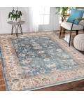 Amer Arcadia Northam Blue Oriental Polyester Area Rug 5'x7'8"
