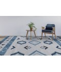 Amer Artifacts Chepa Blue Handmade Flatweave Wool Area Rug 3'x5'