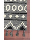 Amer Artifacts Leon Gray Handmade Flatweave Wool Area Rug 3'x5'