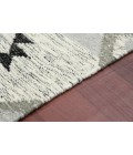 Amer Artifacts Zico Silver Handmade Flatweave Wool Area Rug 3'x5'