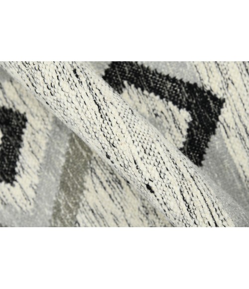 Amer Artifacts Zico Silver Handmade Flatweave Wool Area Rug 3'x5'