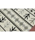Amer Artifacts Pacha Ivory Handmade Flatweave Wool Area Rug 3'x5'