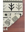 Amer Artifacts Pacha Ivory Handmade Flatweave Wool Area Rug 3'x5'