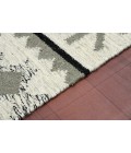 Amer Artifacts Pacha Ivory Handmade Flatweave Wool Area Rug 3'x5'