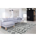Amer Artifacts Pacha Ivory Handmade Flatweave Wool Area Rug 3'x5'