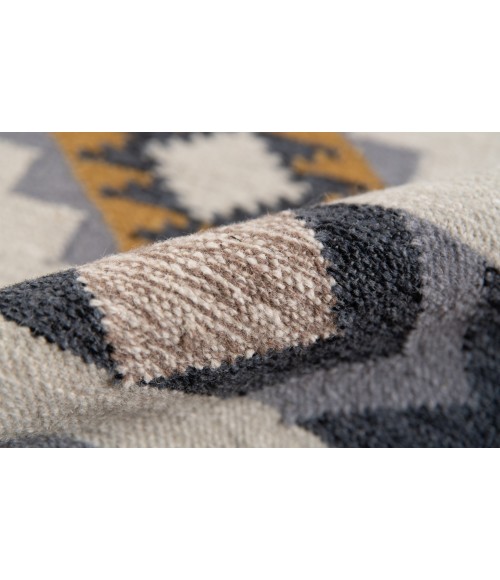 Amer Artifacts Havasu Yellow Handmade Flatweave Wool Area Rug 3'x5'