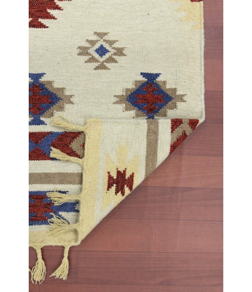 Amer Artifacts Havasu Red Handmade Flatweave Wool Area Rug 3'x5'