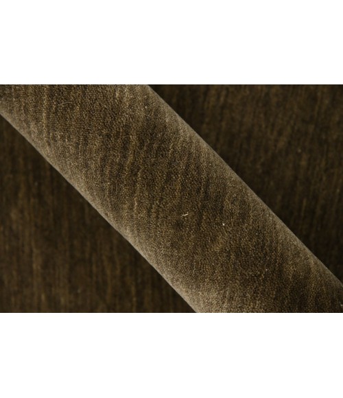 Amer Arizona Rye Solid Chocolate Brown Handwoven Wool Area Rug 4'x6'