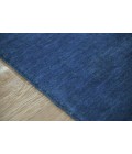 Amer Arizona Rye Solid Navy Blue Handwoven Wool Area Rug 4'x6'