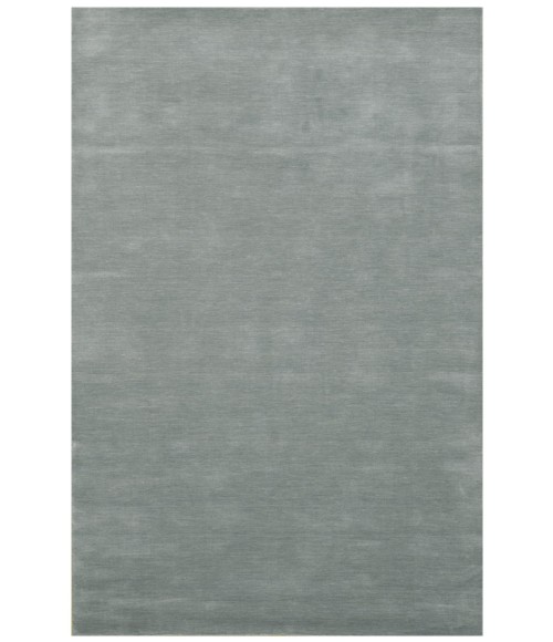 Amer Arizona Rye Solid Gray/Blue Handwoven Wool Area Rug 5'x8'